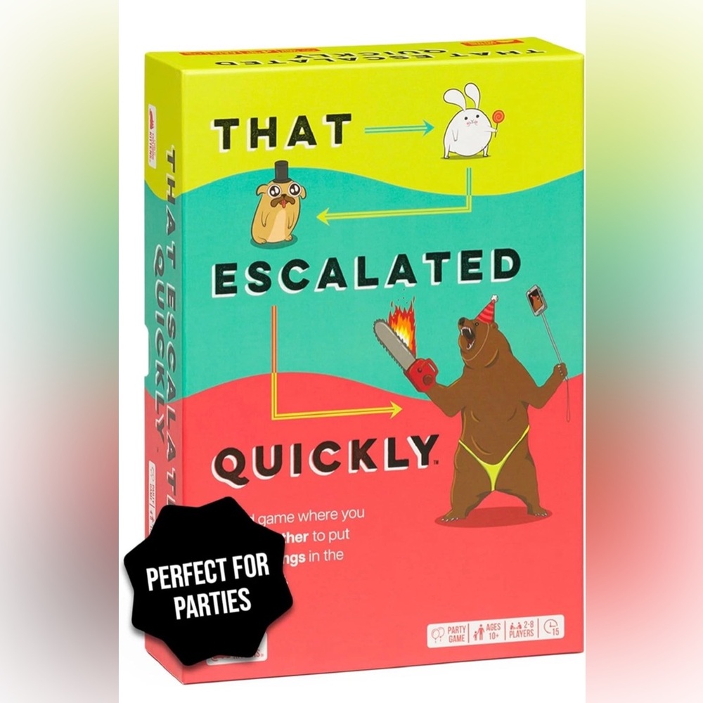 That Escalated Quickly by Exploding Kittens
2-8 Players - Ages 10+
New in Box